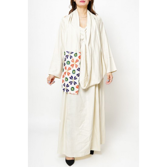 Off-Shoulder Kaftan Dress