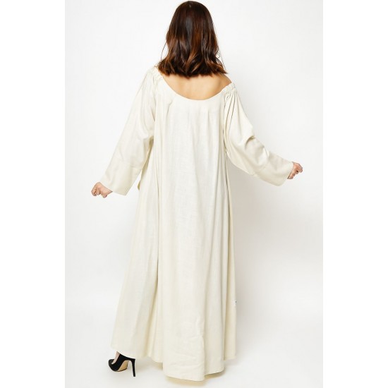 Off-Shoulder Kaftan Dress
