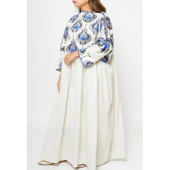 Open Shoulder Kaftan Dress