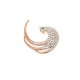 Peacock with Austrian Crystals Brooch Rose Gold Plated 