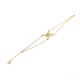 Double V Bracelet with 18K Gold Plated