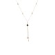 Triple Chain Long Necklace Gold