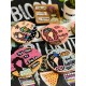 Chalk painted Coaster-4 pieces