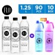 Flo Balanced Alkaline Water 90 x 1.25 L + 2 Sports Bottles Free