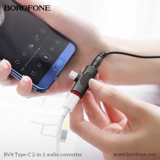 BV8 Type-C 2-in-1 audio converter