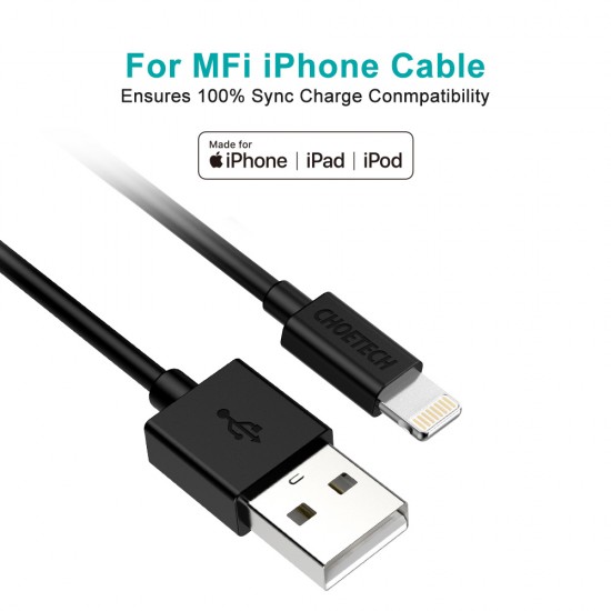 CHOETECH Nickel-plated Connectors Black
