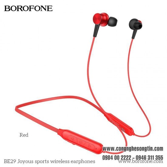 BE29 Joyous sports wireless earphones red
