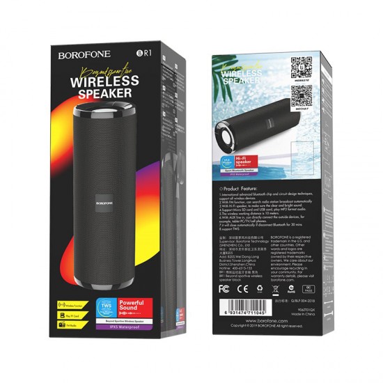 BR1 Beyond sportive wireless speaker Black