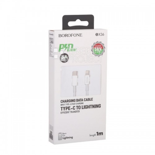 BX36 Union PD flash charging data cable for Lightning