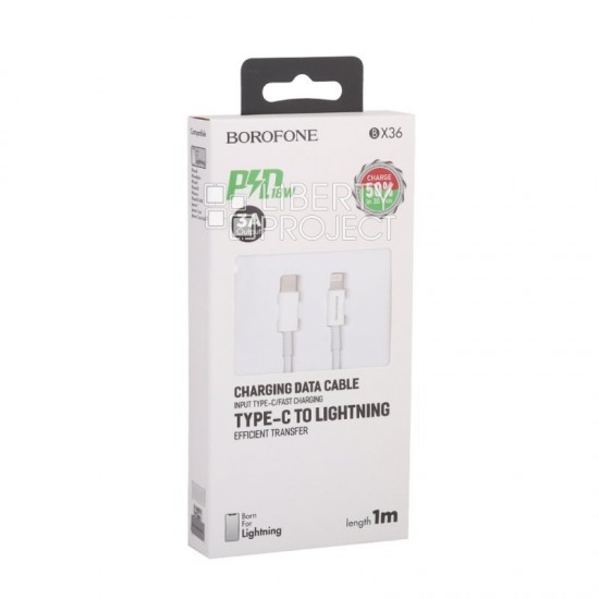 BX36 Union PD flash charging data cable for Lightning