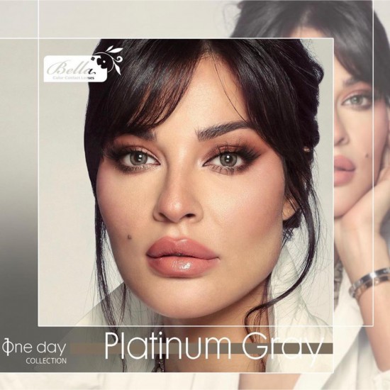 Bella Contact Lens - One Day Collection - Platinum Gray