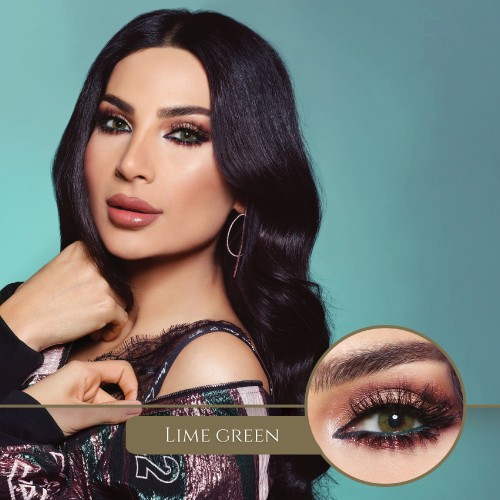 Bella Contact Lens - Shiraz Collection - Lime Green