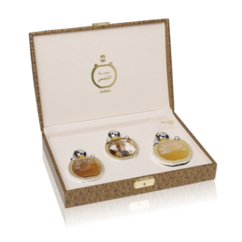 SHAMS COLLECTIONS GIFT SET (DAHN OUDH  AL SHAMS EAU DE PARFUM 30 ML, DAHN OUDH  AL SHAMS CONCENTRATED PERFUME 3 ML, MUKHALLAT  AL SHAMS EAU DE PARFUM 50 ML)