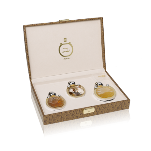 SHAMS COLLECTIONS GIFT SET (DAHN OUDH  AL SHAMS EAU DE PARFUM 30 ML, DAHN OUDH  AL SHAMS CONCENTRATED PERFUME 3 ML, MUKHALLAT  AL SHAMS EAU DE PARFUM 50 ML)